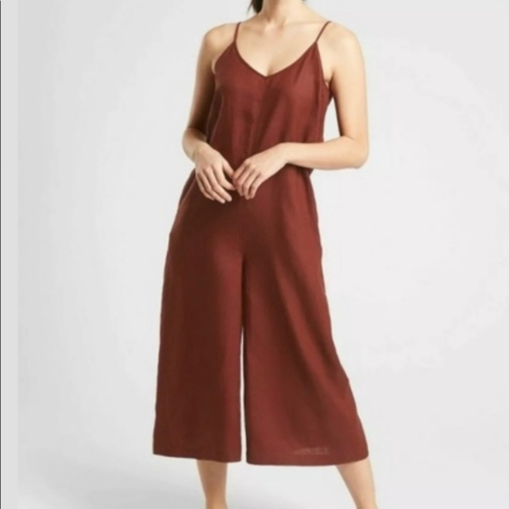Athleta La Paz Romper, size 4, 100% linen